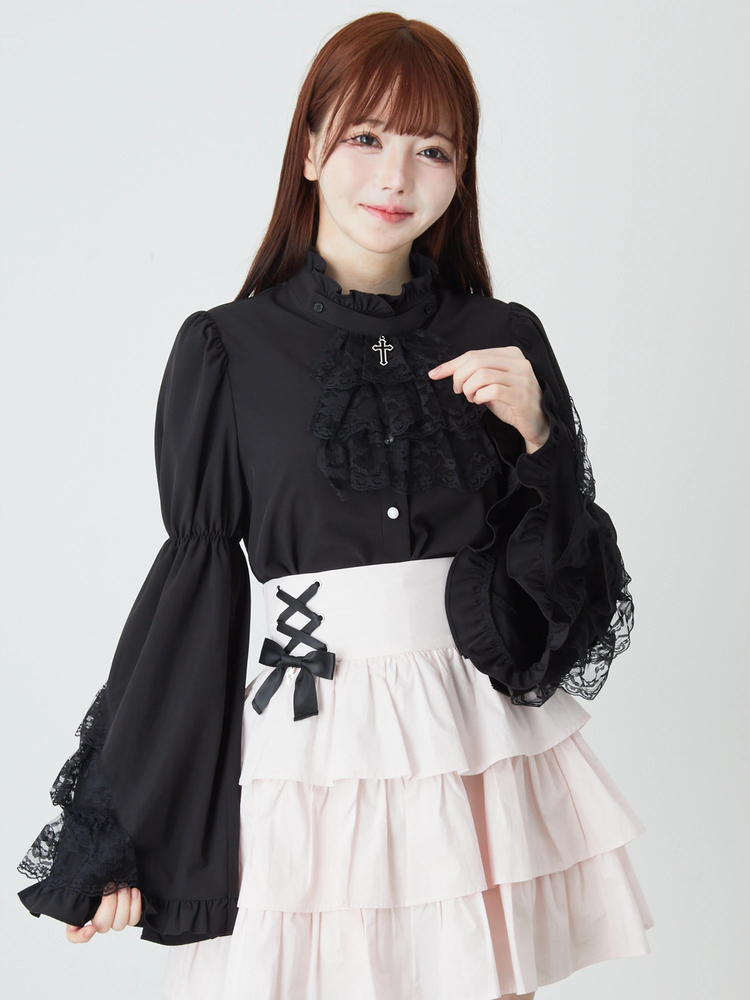 ジャボ付き姫袖ブラウス - Jamie エーエヌケー(ジェイミーエー