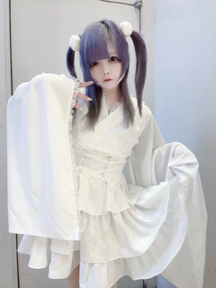 着物スリーブコルセットワンピース