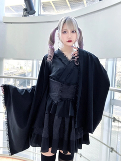 着物スリーブコルセットワンピース