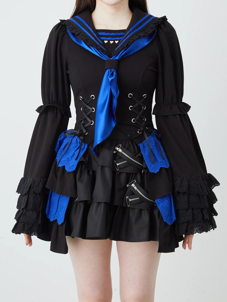 Jamie エーエヌケー Jamie特攻服 🩷 2025 SS collection vol.1 🖤 ♡特攻服お姫様TOPS ♡ジップ