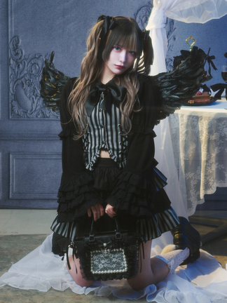 ジャージお姫様OP ブラック　Jamie エーエヌケー　サブ地雷系 ジャージお姫様OP ブラック Jamie エーエヌケー サブ地雷系