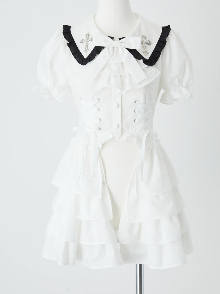 Jamie エーエヌケー ゴシッククロスお姫様ブラウス ゴシッククロスお姫様ブラウス - Jamie エーエヌケー(ジェイミー