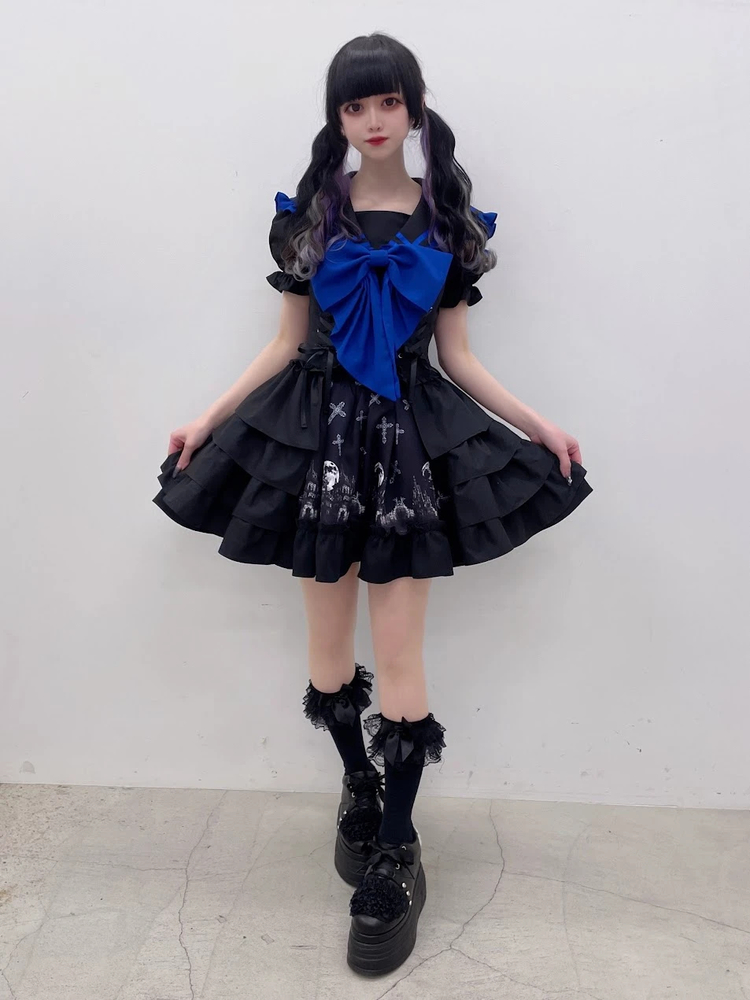 ゴシックキャッスルプリントスカート - Jamie エーエヌケー(ジェイミー