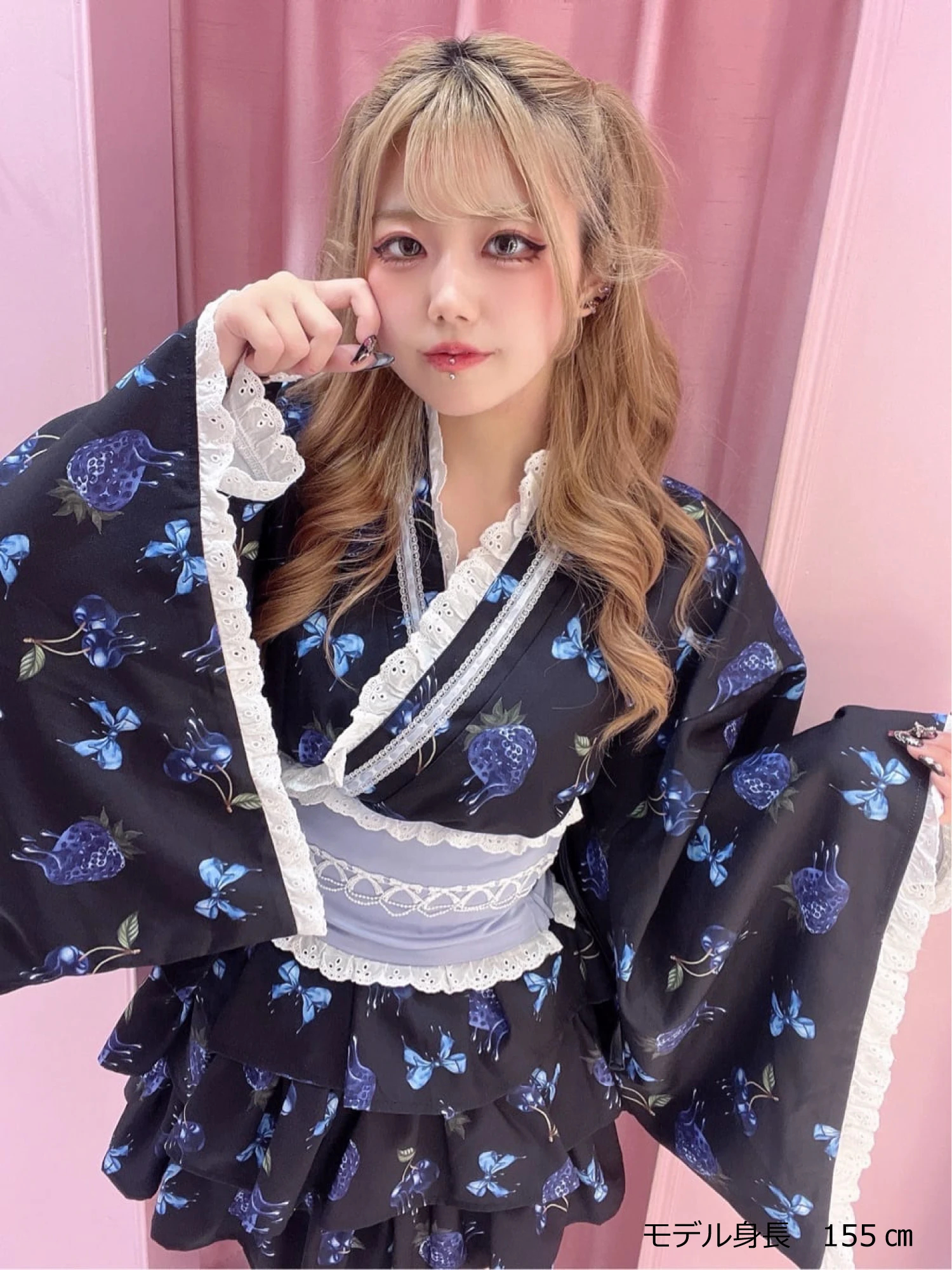 Jamie エーエヌケー ワンピース MELT STRAWBERRY浴衣ワンピース
