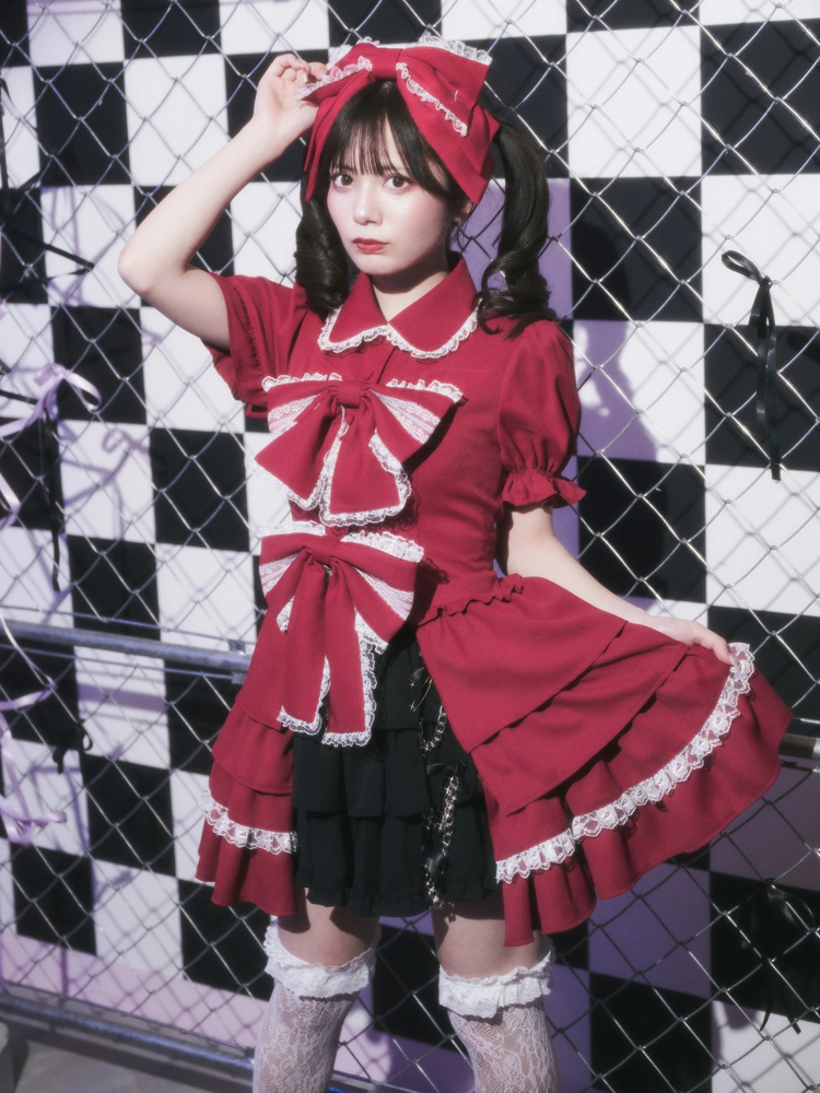 チェーンとリボンのティアードスカパン - Jamie エーエヌケー