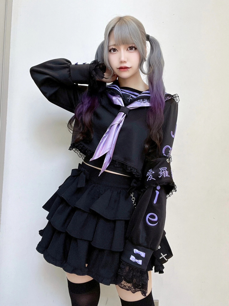 チェーンとリボンのティアードスカパン - Jamie エーエヌケー