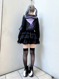 チェーンとリボンのティアードスカパン