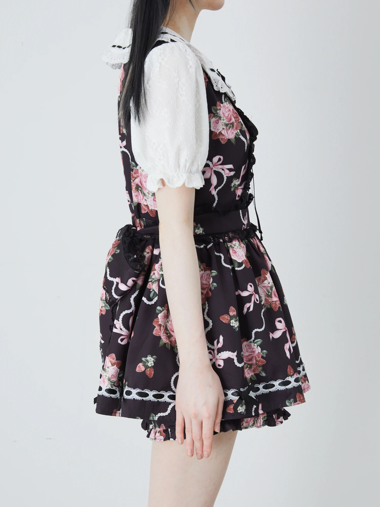 ☆値下げ☆Ank Rouge ゴシックローズのセットアップ ブラック ☆ ☆値下げ☆Ank Rouge ゴシックローズのセットアップ ブラック