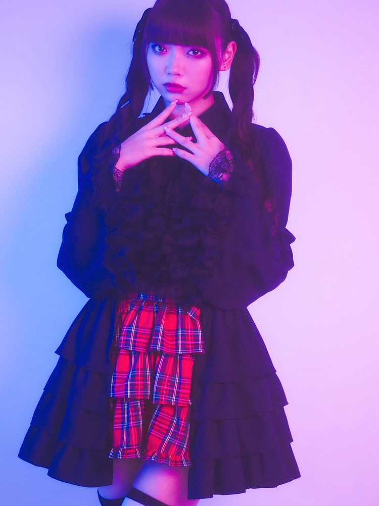 ジャージお姫様OP ブラック　Jamie エーエヌケー　サブ地雷系 お姫様ブラウス - Jamie エーエヌケー(ジェイミーエーエヌケー