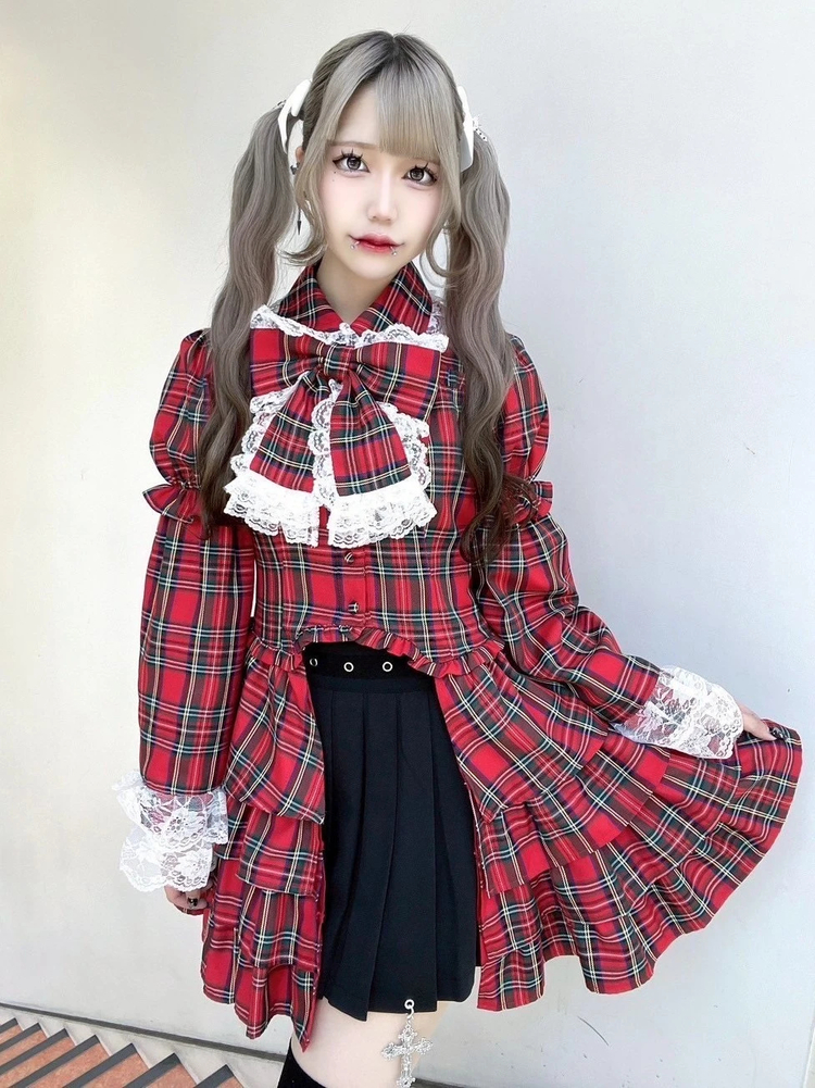 Jamieエーエヌケー クロスフリルブラウス ZOC 藍染カレン着 お姫様ブラウス - Jamie エーエヌケー(ジェイミーエーエヌケー