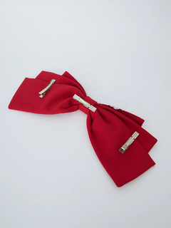 クロス刺繍リボンバレッタ