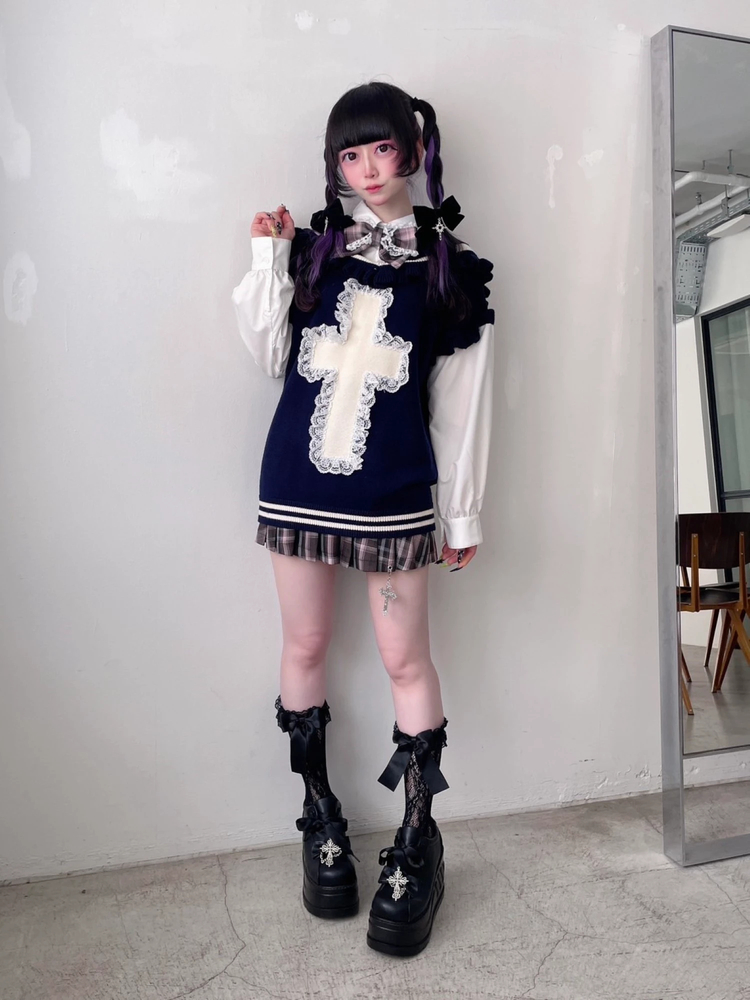 JM制服クロスのうさぎニット - Jamie エーエヌケー(ジェイミーエー