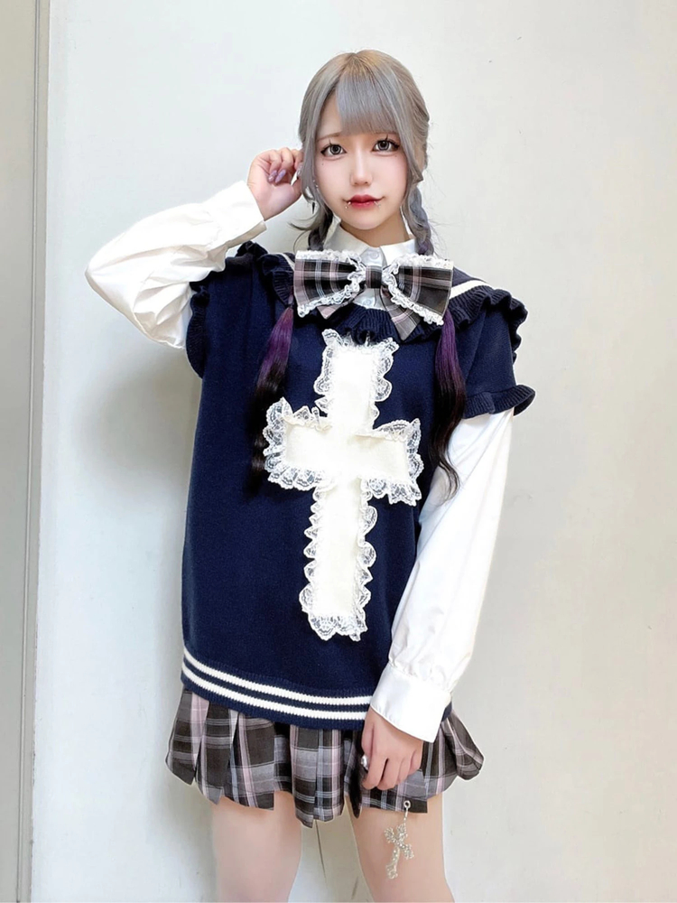 JM制服クロスのうさぎニット - Jamie エーエヌケー(ジェイミーエー