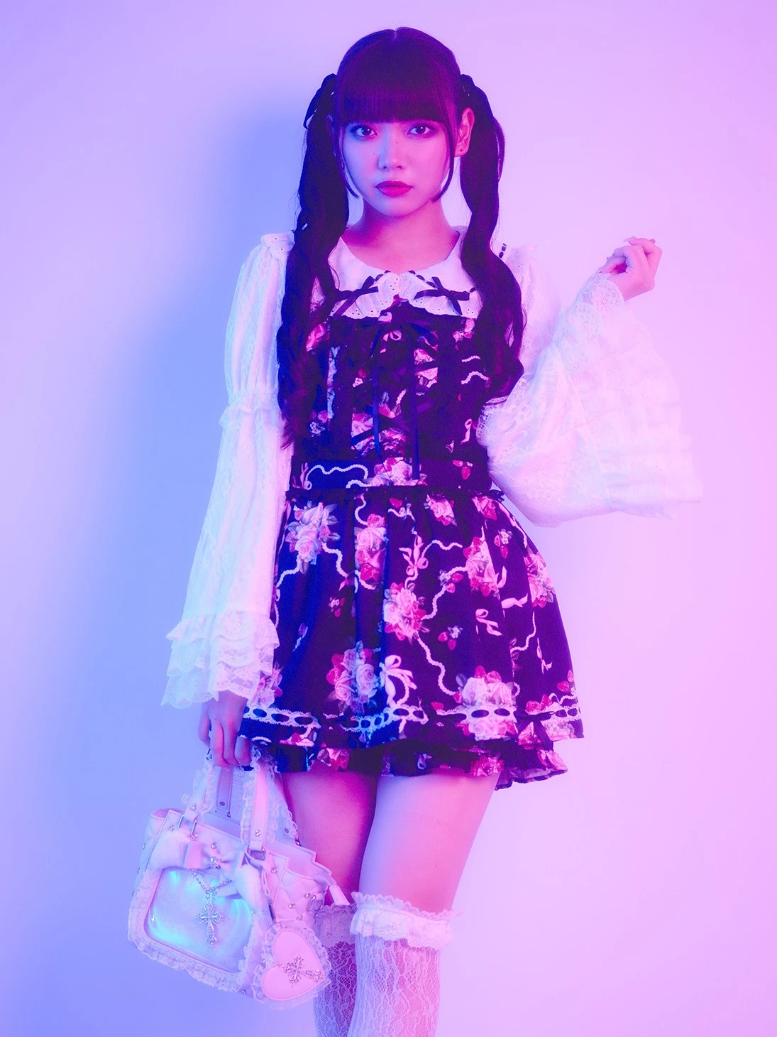 Jamie エーエヌケー　ゴシックお姫様ワンピース　ピンク　ゴスロリ　ロリータ ゴシックローズお姫様セットアップ - Jamie エーエヌケー