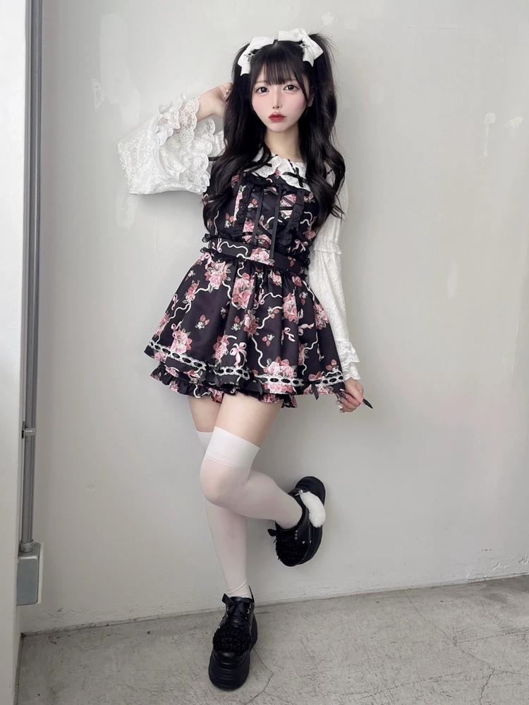 [最終値下げ]Jamieえーエヌケー　ゴスロリ　お姫様ワンピース　ピンク New arrival 】 ⁡ ⁡ ⁡ ⁡ ⁡ ︎✧ お姫様ゴシックワンピース color