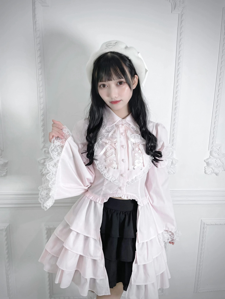 タグ付き未使用！ Jamieエーエヌケー はしごレースお姫様ブラウス