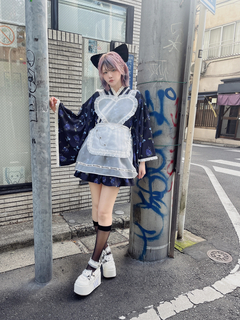 ハートエプロンゴシック苺浴衣ドレス