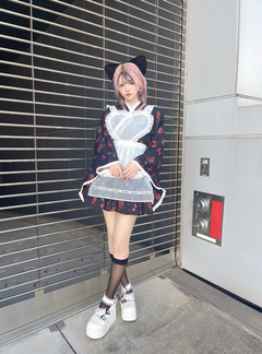 ハートエプロンゴシック苺浴衣ドレス