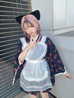 ハートエプロンゴシック苺浴衣ドレス