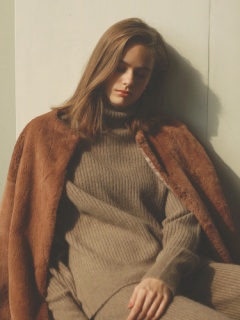 ノーカラーエコファーコート Cachec カシェック のコート ファッション通販 Ailand アイランド