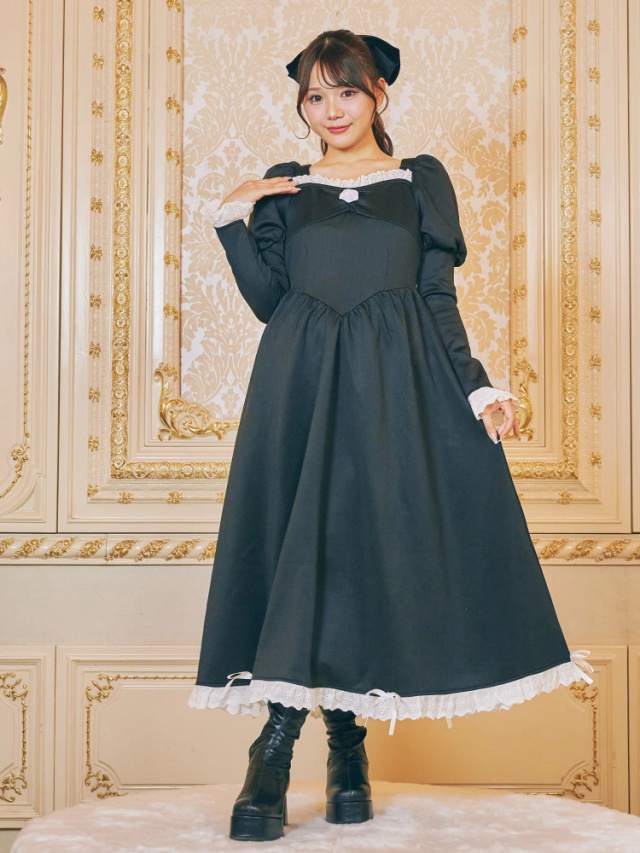 ローズモチーフプリンセスカットワンピース - Me roir(ミーロワール)の 