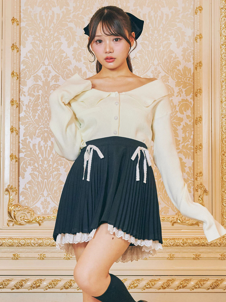 Me roir スカート Me roir スカート プリーツラメツイードスカート : ZOZOTOWN