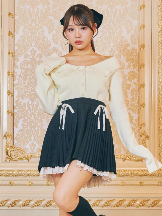 アコーディオンプリーツラップスカート - Me roir(ミーロワール)の  