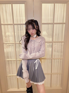 アコーディオンプリーツラップスカート