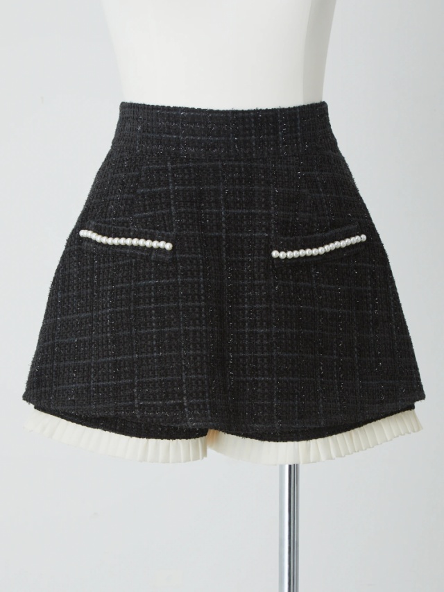 タックフリルツイードスカパン - Me roir(ミーロワール)のショート  