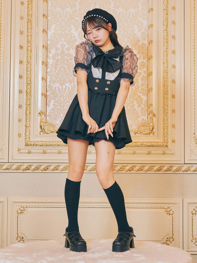 チェックオーガンジーリボンブラウス - Me roir(ミーロワール)のシャツ