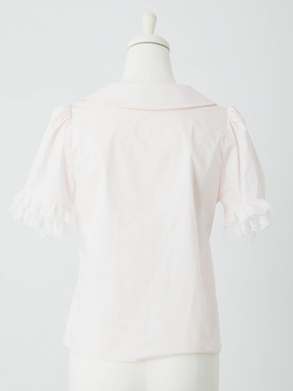 袖フリルタックブラウス - Me roir(ミーロワール)のシャツ・ブラウス