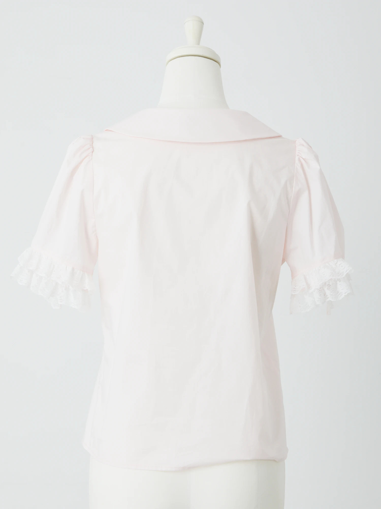 袖フリルタックブラウス - Me roir(ミーロワール)のシャツ・ブラウス