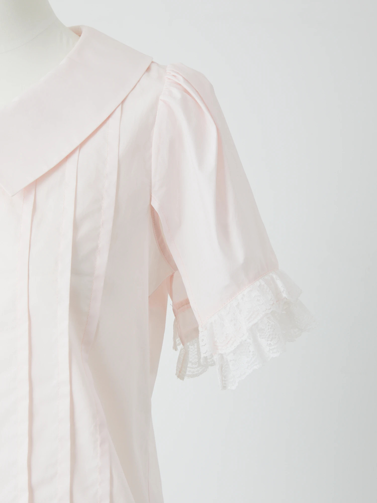 袖フリルタックブラウス - Me roir(ミーロワール)のシャツ・ブラウス