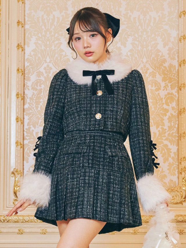 ラメツイードファージャケット - Me roir(ミーロワール)のジャケット  