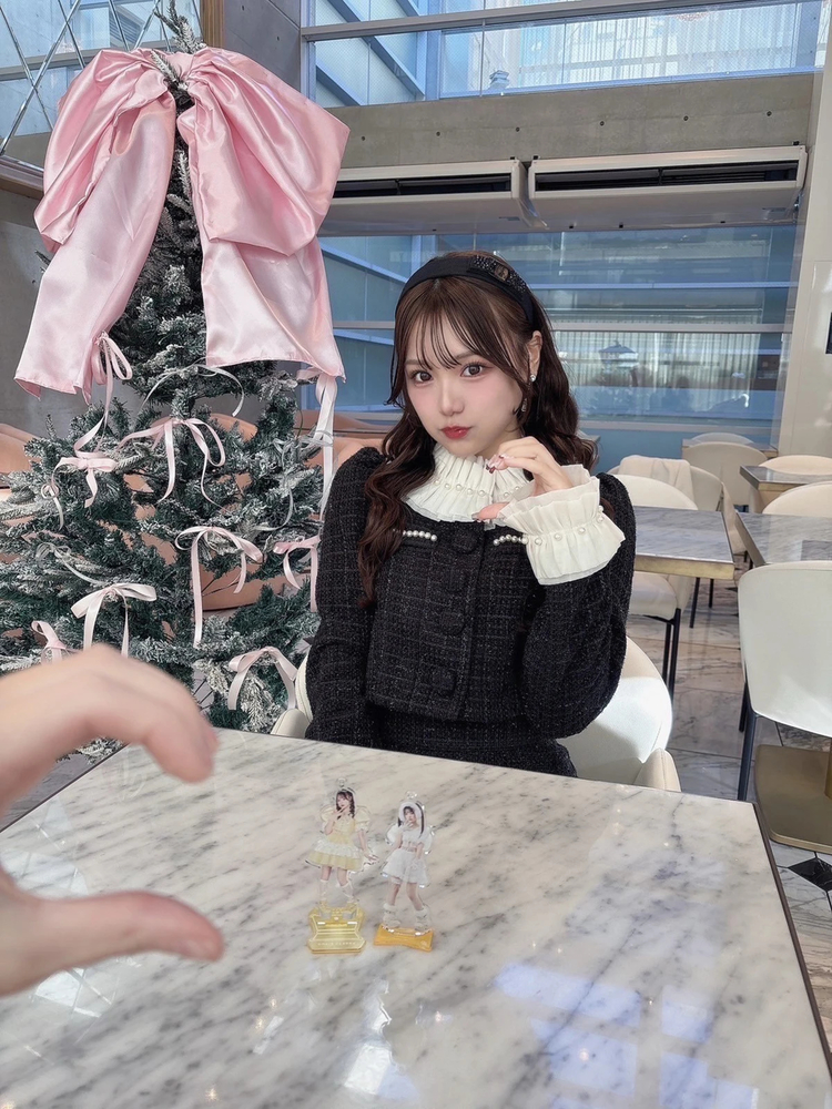 Me roir タックカラーツイードJK イエロー ベージュ フレンチガーリー 01_001.jpg