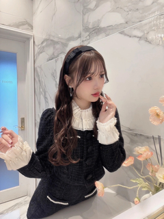 タックカラーツイードJK