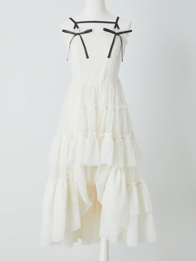 チュールティアードドーリーキャミOP - Me roir(ミーロワール)の  