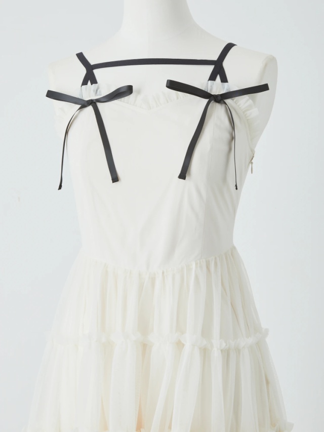 チュールティアードドーリーキャミOP - Me roir(ミーロワール)の  