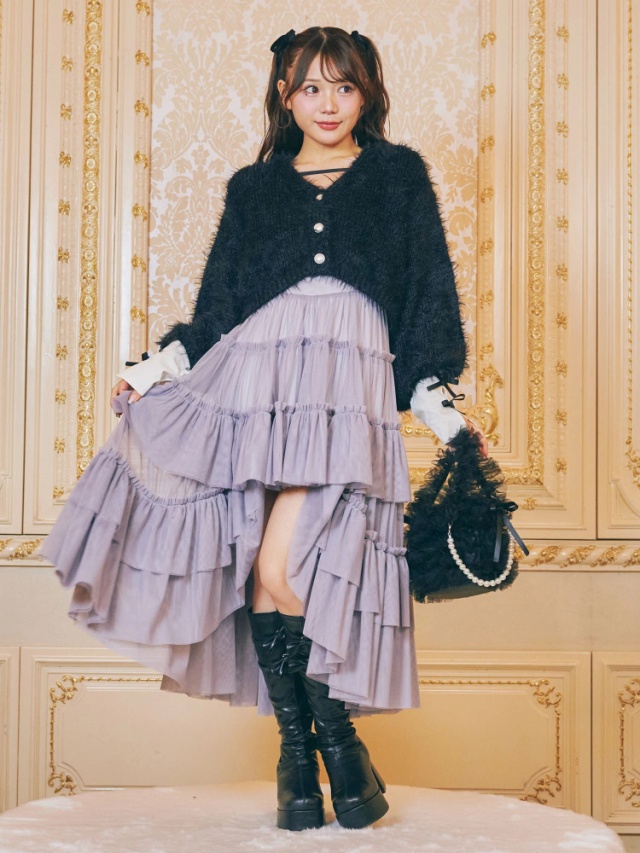 チュールティアードドーリーキャミOP - Me roir(ミーロワール)の  