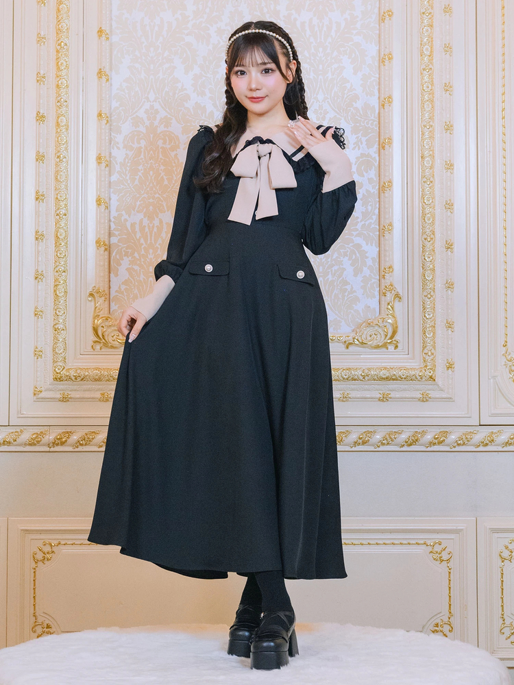 [I AM MARI]セリンディカラートレンチ配色ワンピース トレンチ I AM MARI(アイアムマリ) ワンピース(レディース