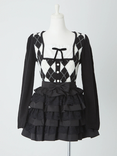 アーガイルニットTOPS