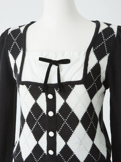 アーガイルニットTOPS