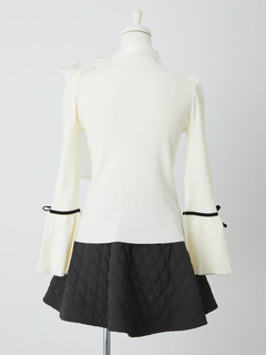 オーガンジーリボンニットTOPS