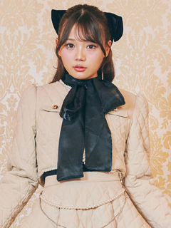 オーガンジーリボンニットTOPS