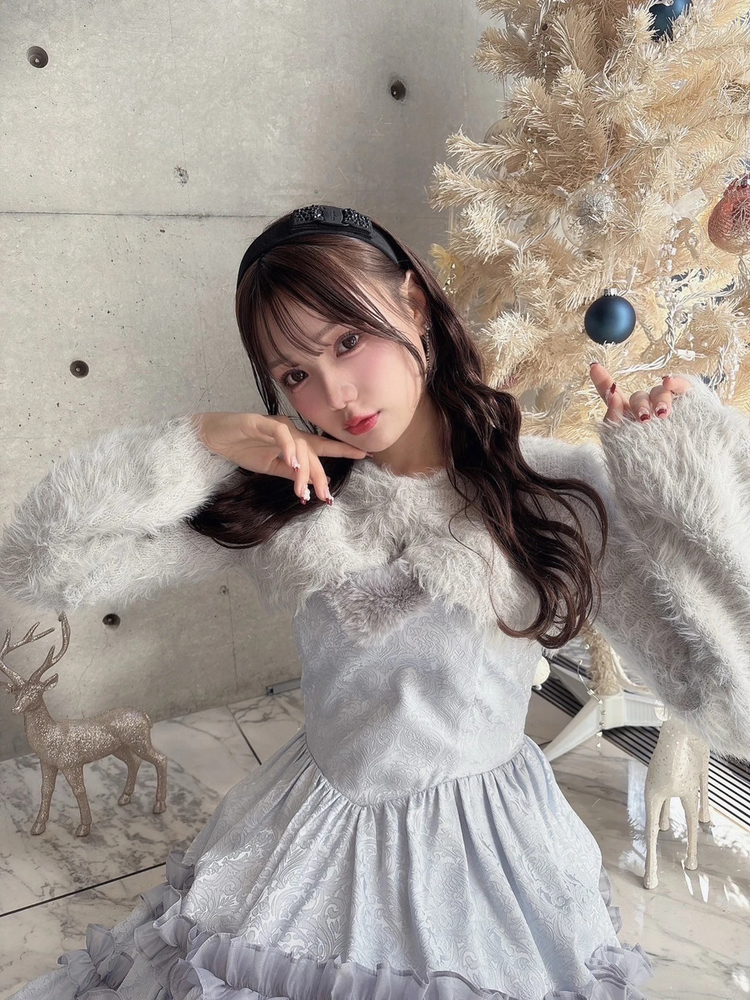 消費税無し ☆ショート丈☆】定価約2万円Todayful トゥデイフルニットボレロ白 トップス