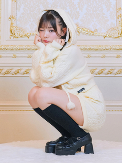 ケーブルニットパンツ