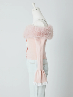 エコファーオフショルニットTOPS