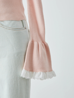エコファーオフショルニットTOPS
