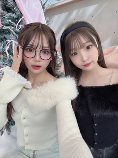 エコファーオフショルニットTOPS