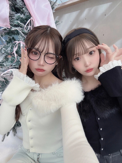 エコファーオフショルニットTOPS